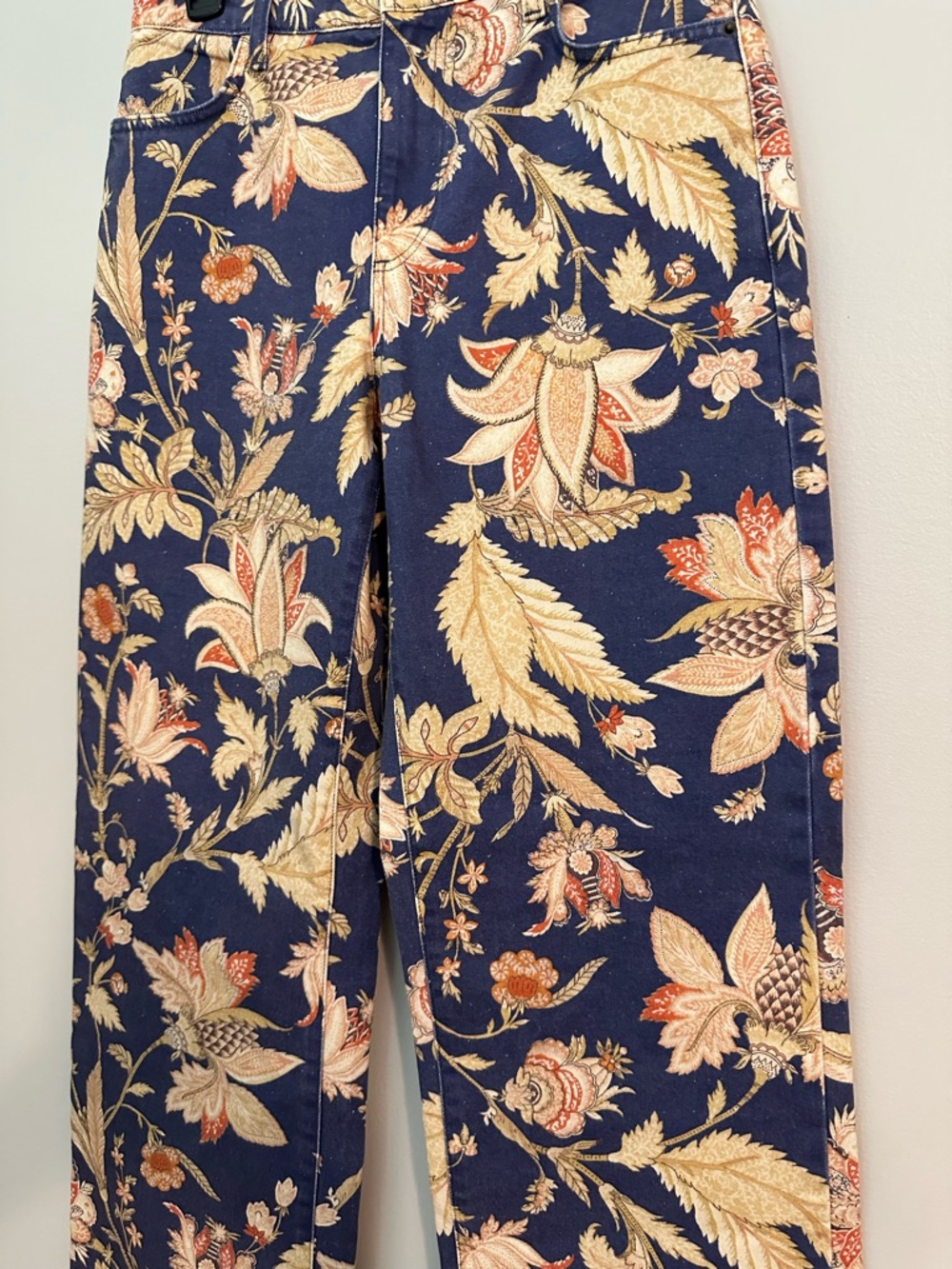 Sezane The Wide Leg Trouser in Never Ending Summer Size 38= US Size 6 - Picture 13 of 15
